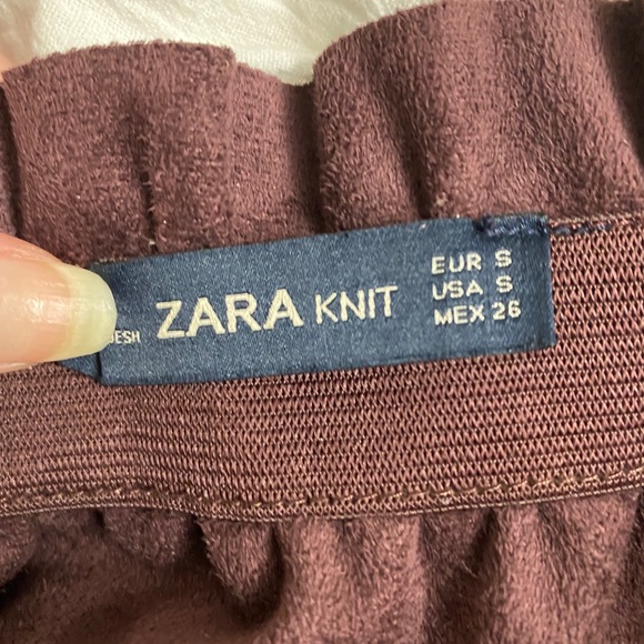 Dark Red Pleather Skirt - Picture 8 of 8